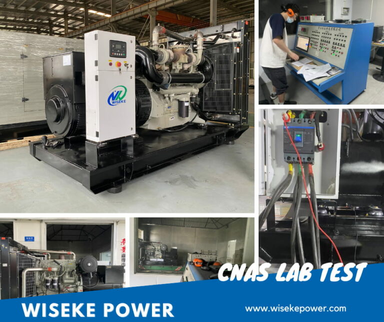 CNAS lab test diesel generator at Wiseke factory